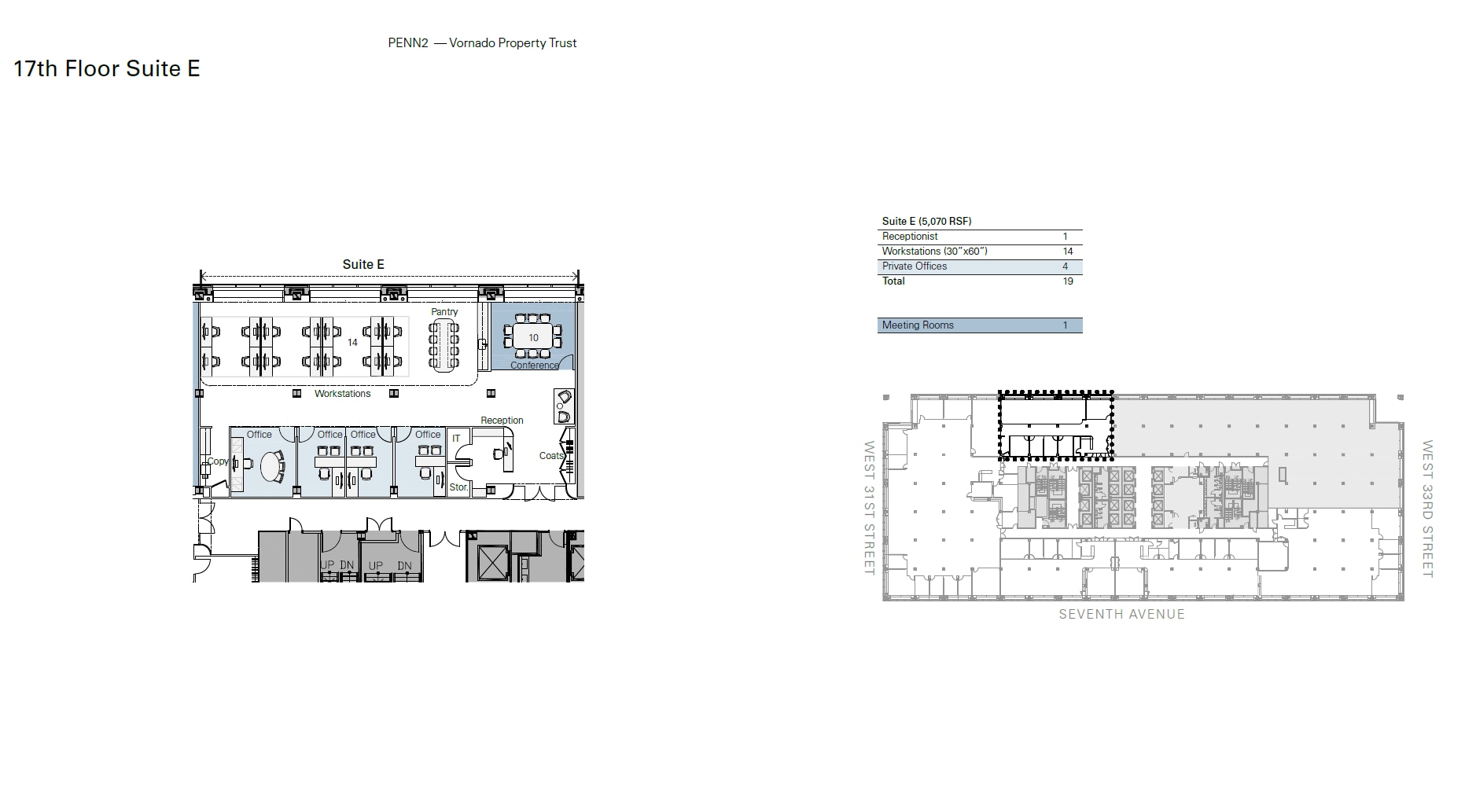 PENN 2, New York, NY à louer Plan d’étage– Image 1 sur 10