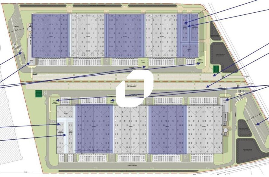 Industriel/Logistique dans Bruyères-sur-Oise à louer - Plan de site – Image 3 sur 3