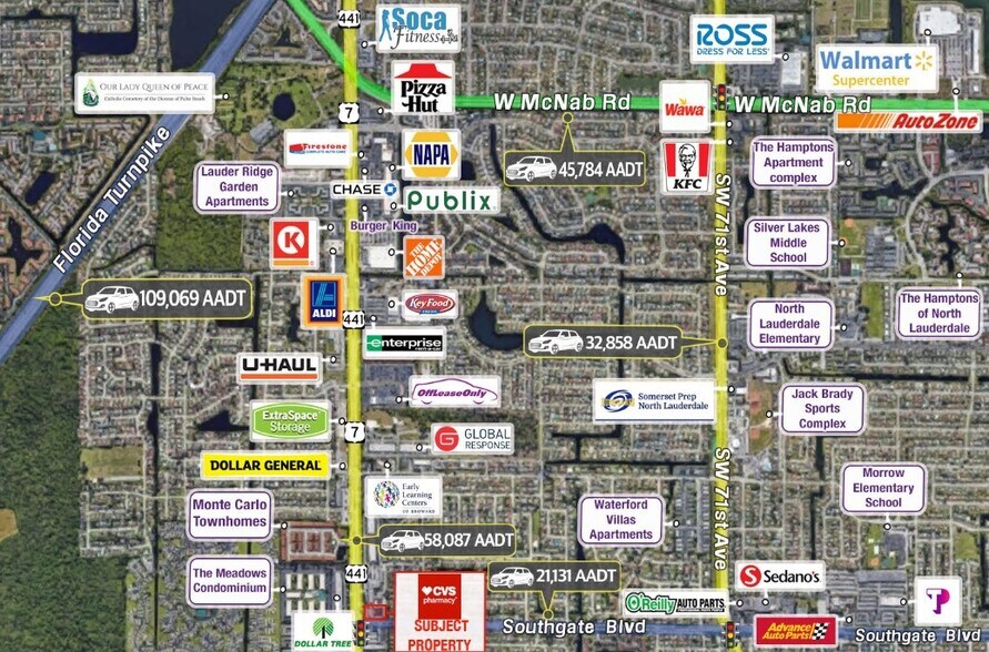 255 S State Road 7 Blvd, Margate, FL à vendre - Aérien – Image 3 sur 5