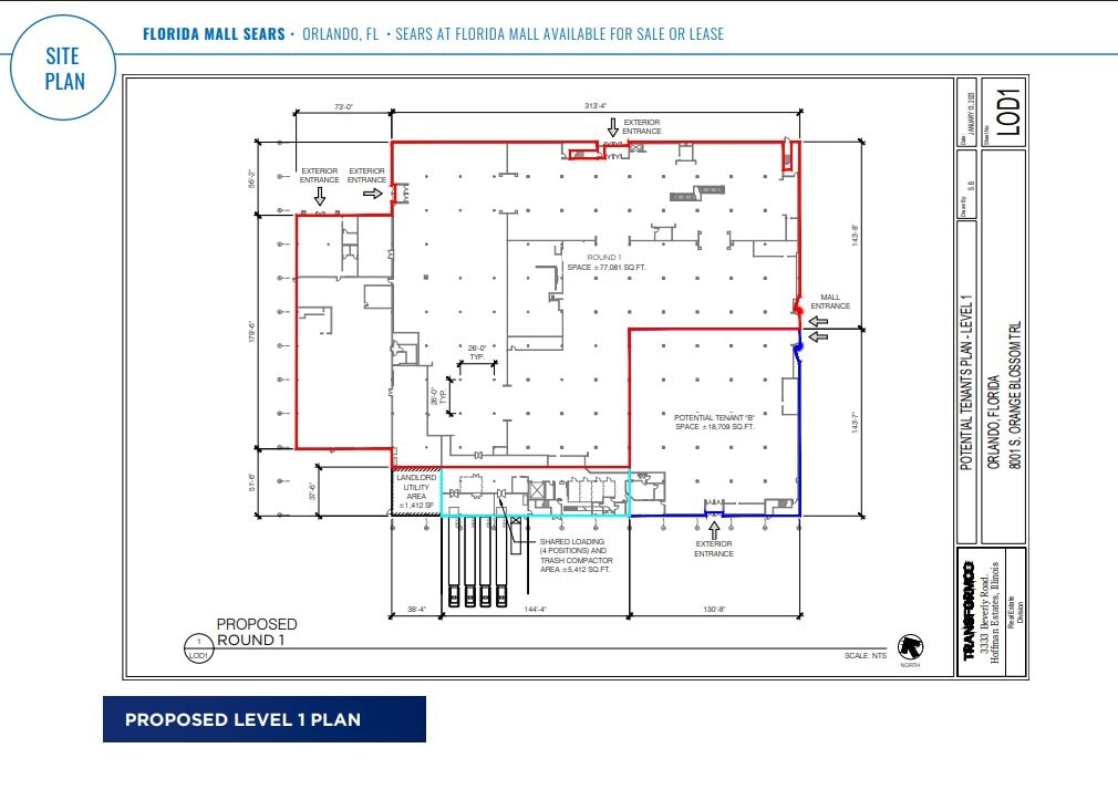 8001 S Orange Blossom Trl, Orlando, FL à vendre Plan d’étage– Image 1 sur 4
