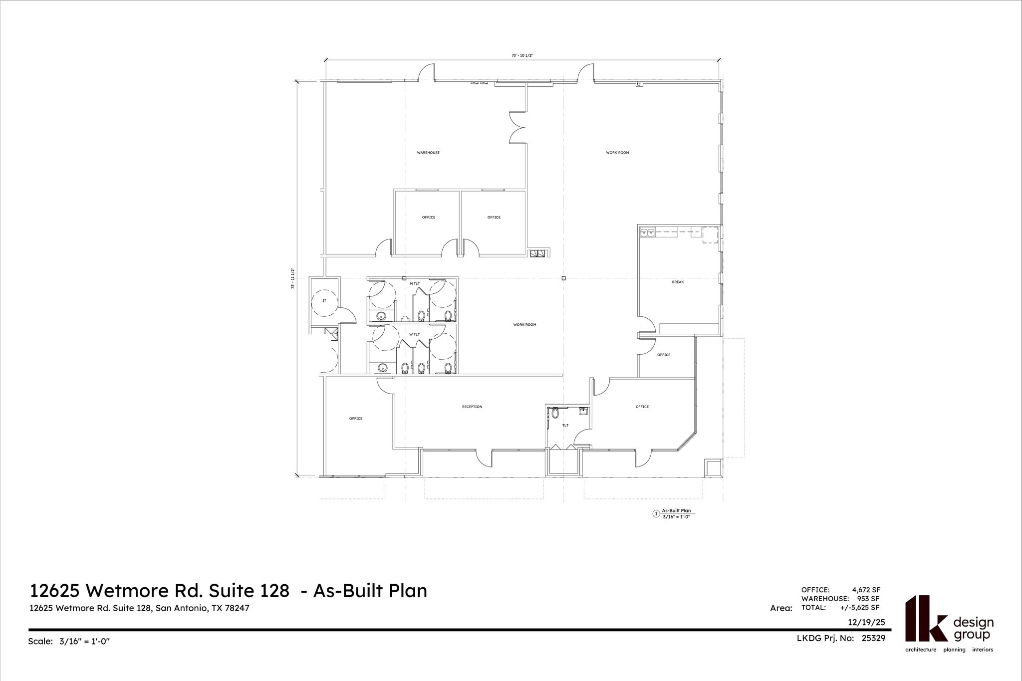 12625 Wetmore Rd, San Antonio, TX à louer Plan d’étage– Image 1 sur 1