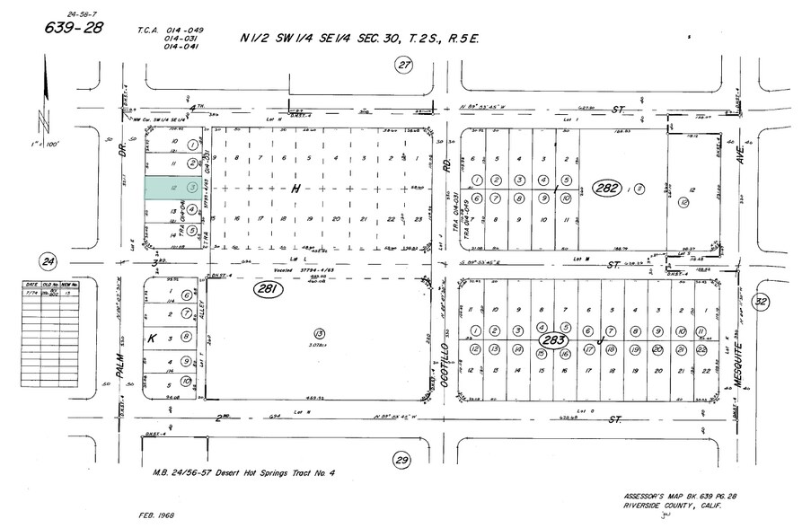 000 Palm Dr, Desert Hot Springs, CA à vendre - Plan cadastral – Image 3 sur 7