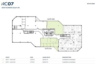 12001 Sunrise Valley Dr, Reston, VA à louer Plan d’étage– Image 1 sur 1