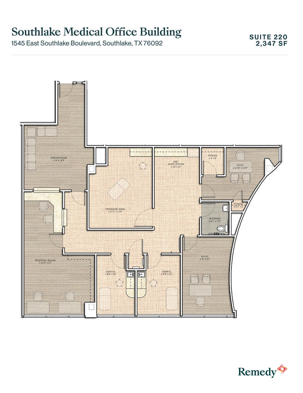 1545 E Southlake Blvd, Southlake, TX à louer Plan d’étage– Image 1 sur 1