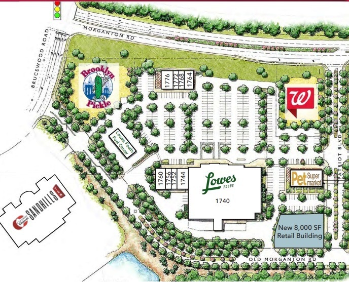 1708 Old Morganton Rd, Southern Pines, NC à louer - Plan de site – Image 2 sur 2