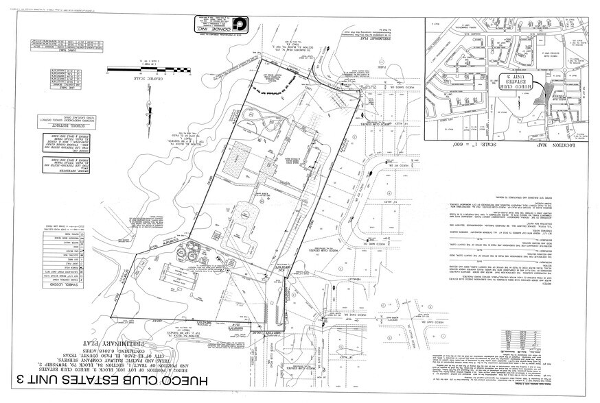 12726 Montana, El Paso, TX à vendre - Plan de site – Image 2 sur 2