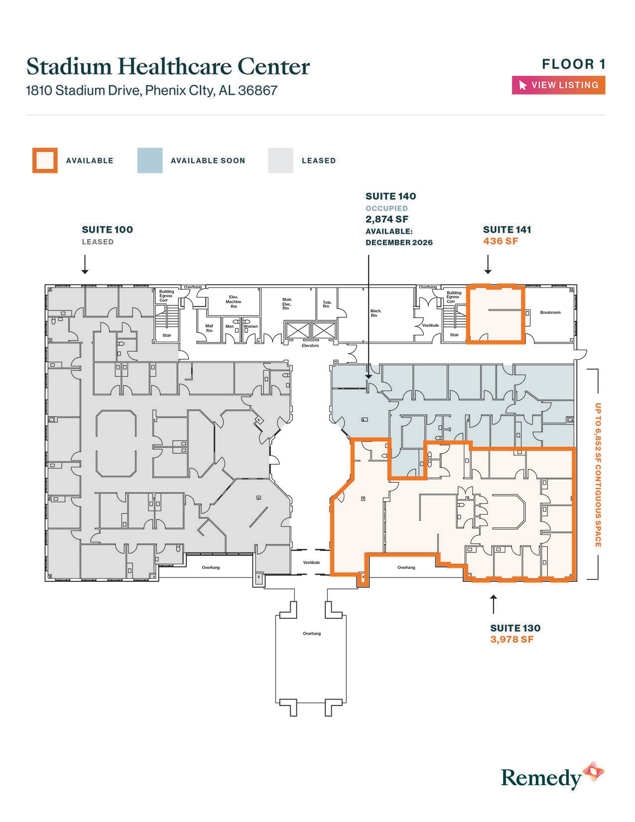 1810 Stadium Dr, Phenix City, AL à louer Plan d’étage– Image 1 sur 1
