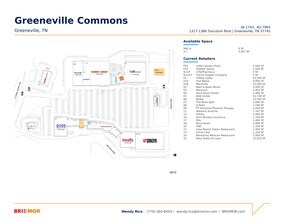 1317-1386 Tusculum Blvd, Greeneville, TN à louer Plan de site– Image 1 sur 1