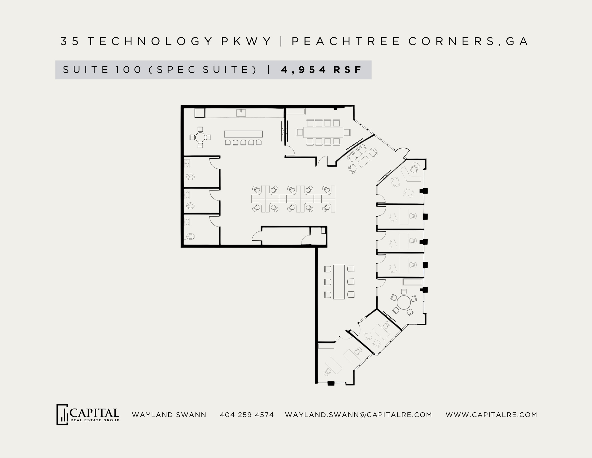 35 Technology Pky S, Peachtree Corners, GA à louer Plan d’étage– Image 1 sur 1