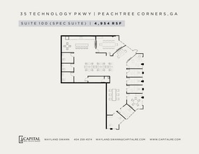 35 Technology Pky S, Peachtree Corners, GA à louer Plan d’étage– Image 1 sur 1