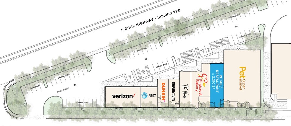 2720 S Dixie Hwy, Miami, FL à louer - Plan de site – Image 3 sur 4