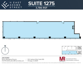 11 E Adams St, Chicago, IL à louer Plan d’étage– Image 1 sur 4