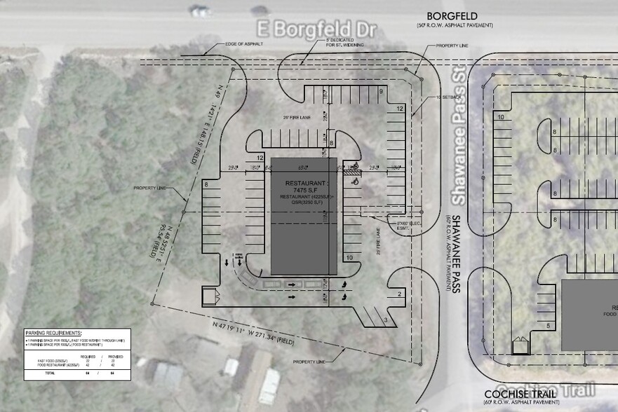 00 E Borgfeld & Shawnee Pass St, San Antonio, TX à louer - Plan de site – Image 3 sur 3