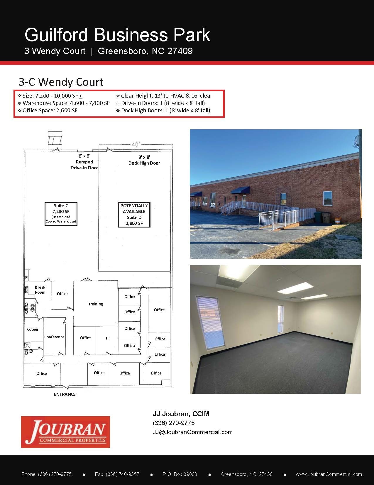 12 Wendy Ct, Greensboro, NC à louer Plan d’étage– Image 1 sur 6