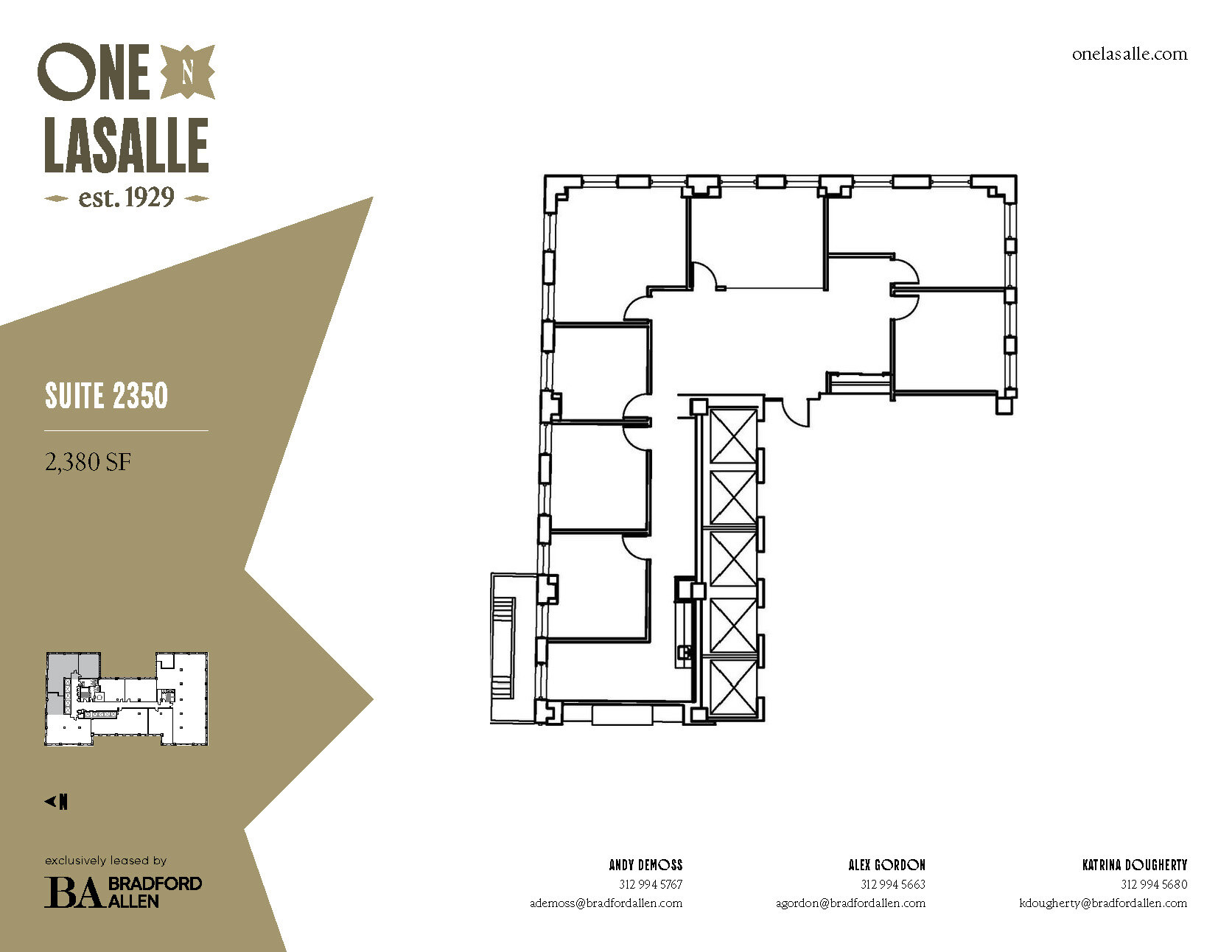 1 N La Salle St, Chicago, IL à louer Plan d’étage– Image 1 sur 3