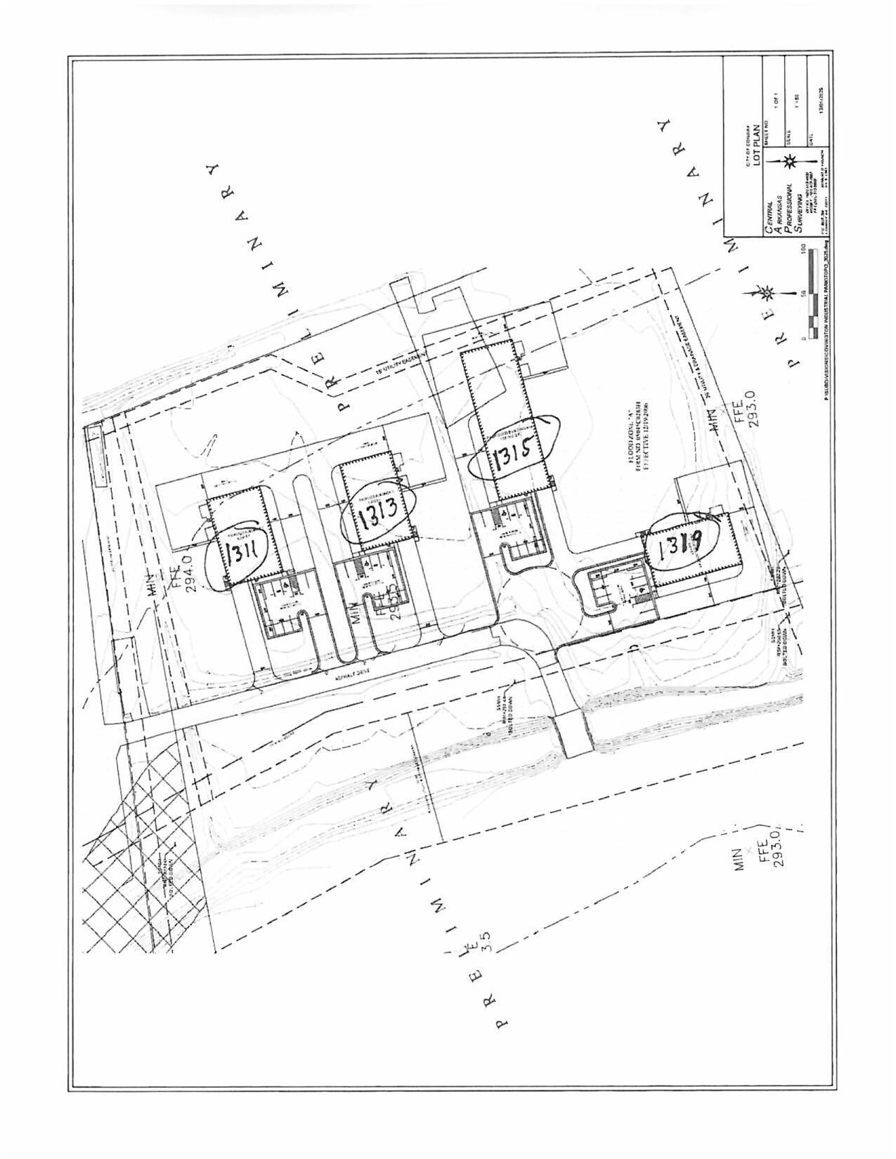 1315 Covington Pk dr, Conway, AR à louer Plan de site– Image 1 sur 1