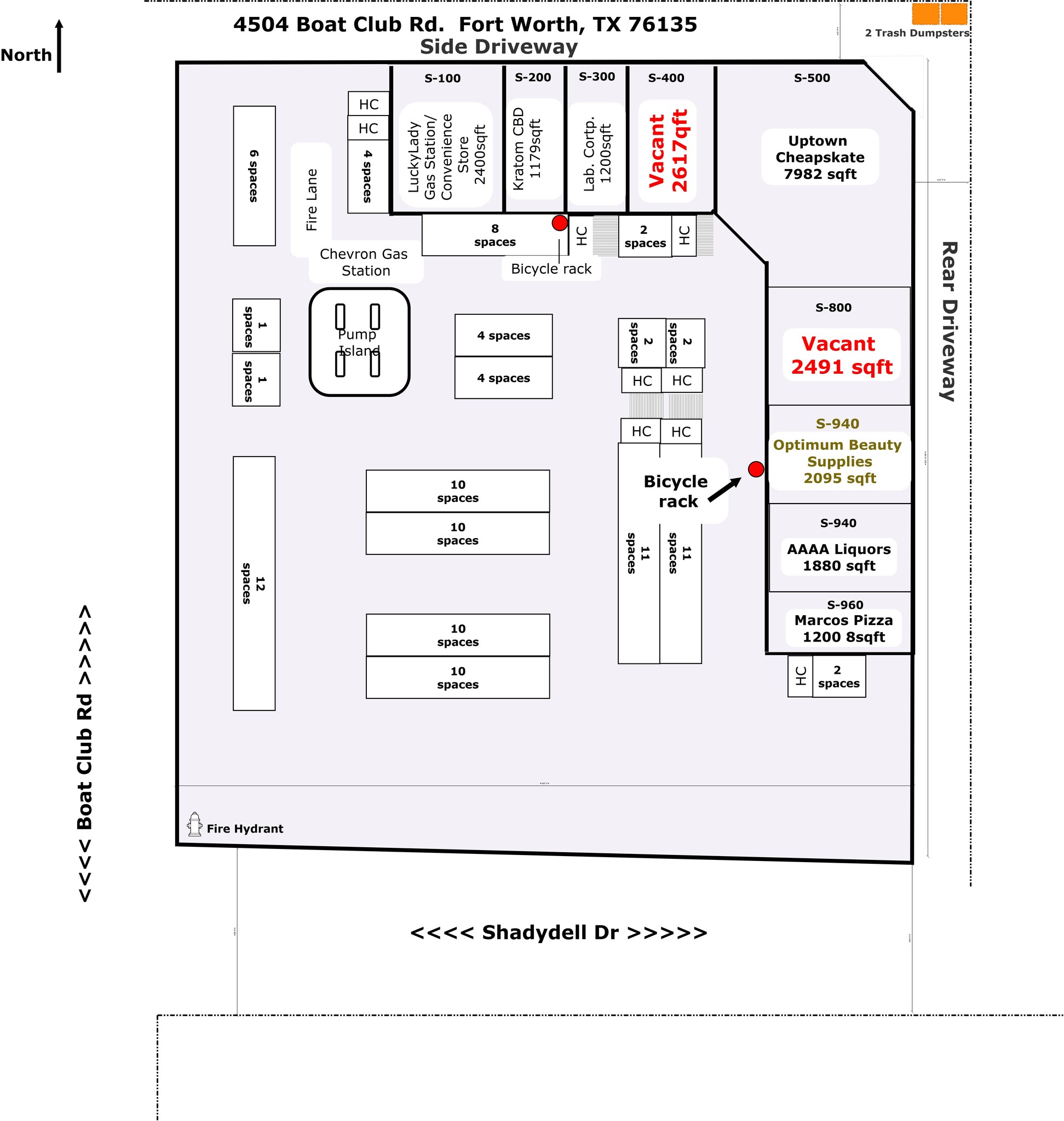 4504 Boat Club Rd, Fort Worth, TX à louer Plan de site– Image 1 sur 3