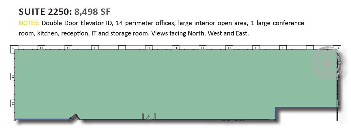 915 Wilshire Blvd, Los Angeles, CA à louer Plan d’étage– Image 1 sur 2