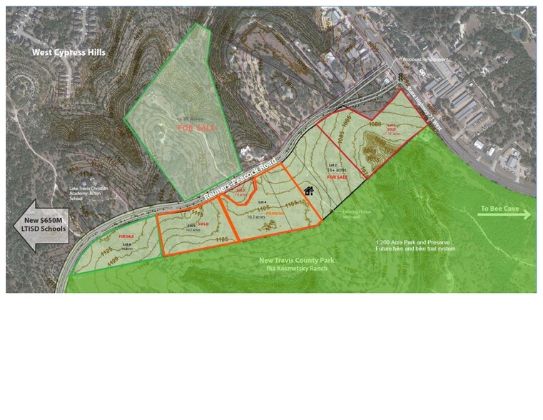 5408 Reimers Rd, Spicewood, TX à vendre - Plan de site – Image 3 sur 3