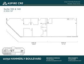 10750 Hammerly Blvd, Houston, TX à louer Plan d’étage– Image 2 sur 3