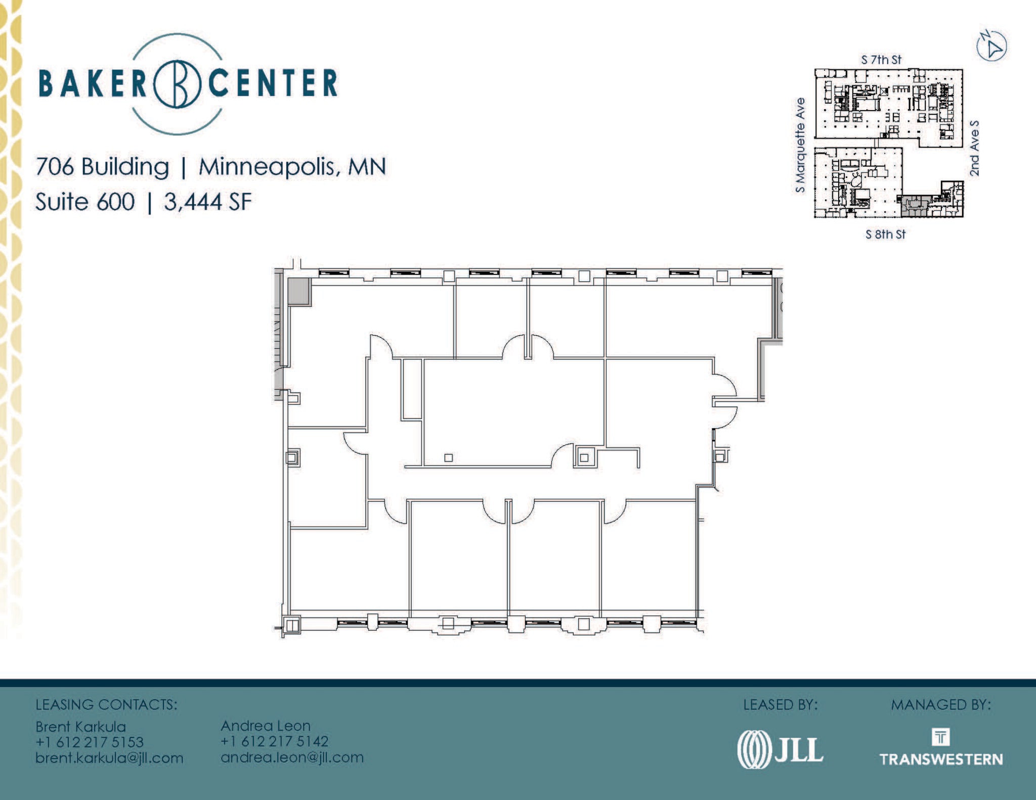733 Marquette Ave, Minneapolis, MN à louer Plan d’étage– Image 1 sur 1