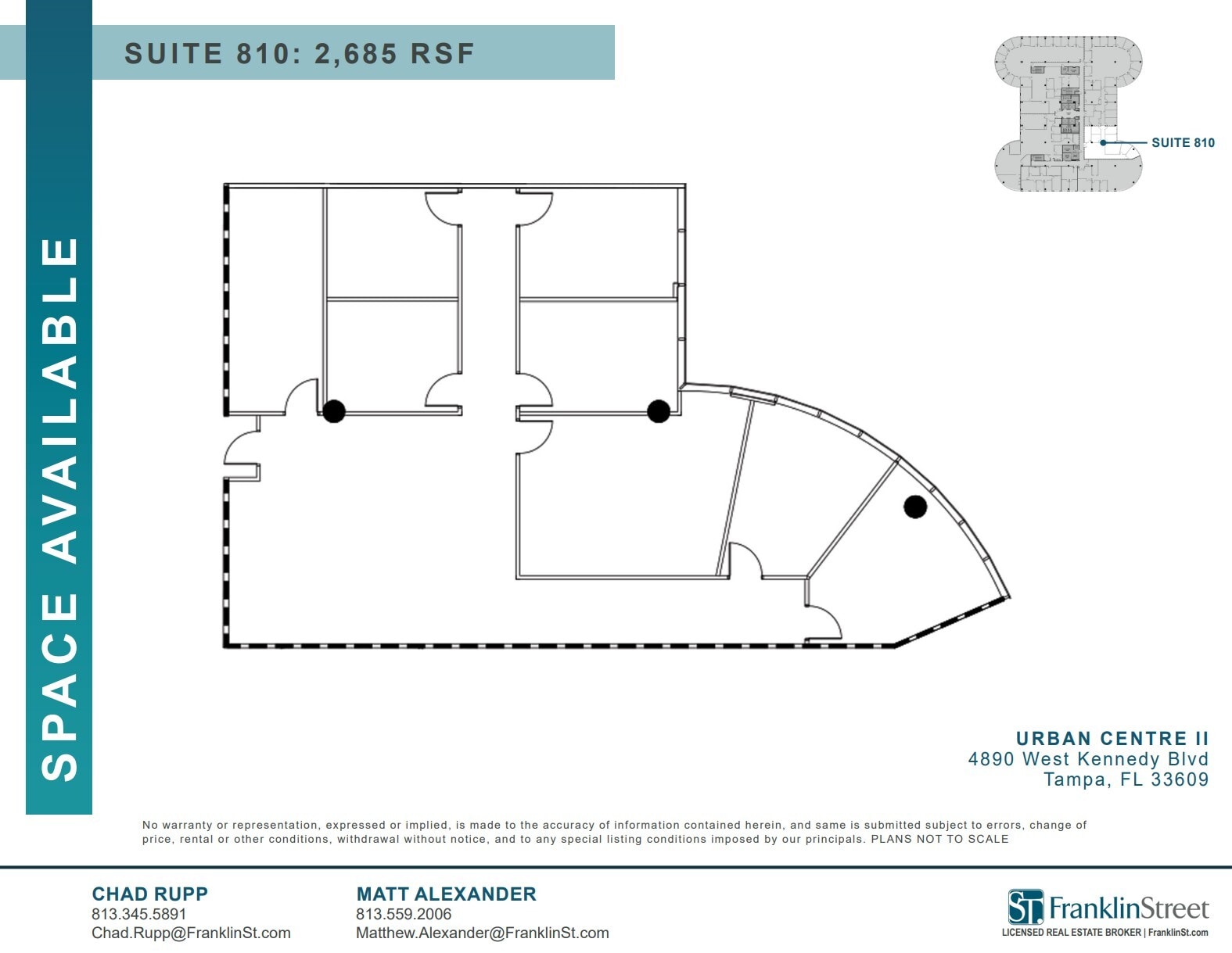 4830 W Kennedy Blvd, Tampa, FL à louer Plan d’étage– Image 1 sur 1