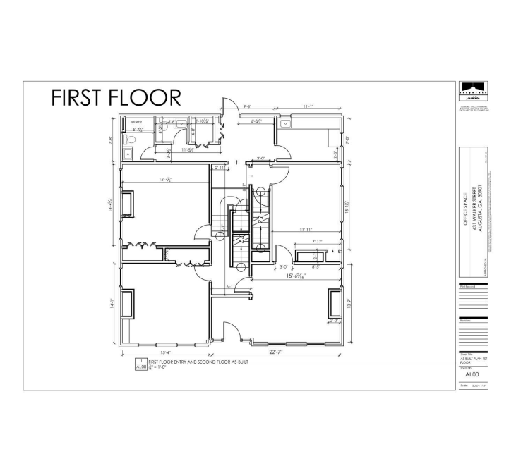 431 Walker St, Augusta, GA à louer Plan d’étage– Image 1 sur 1