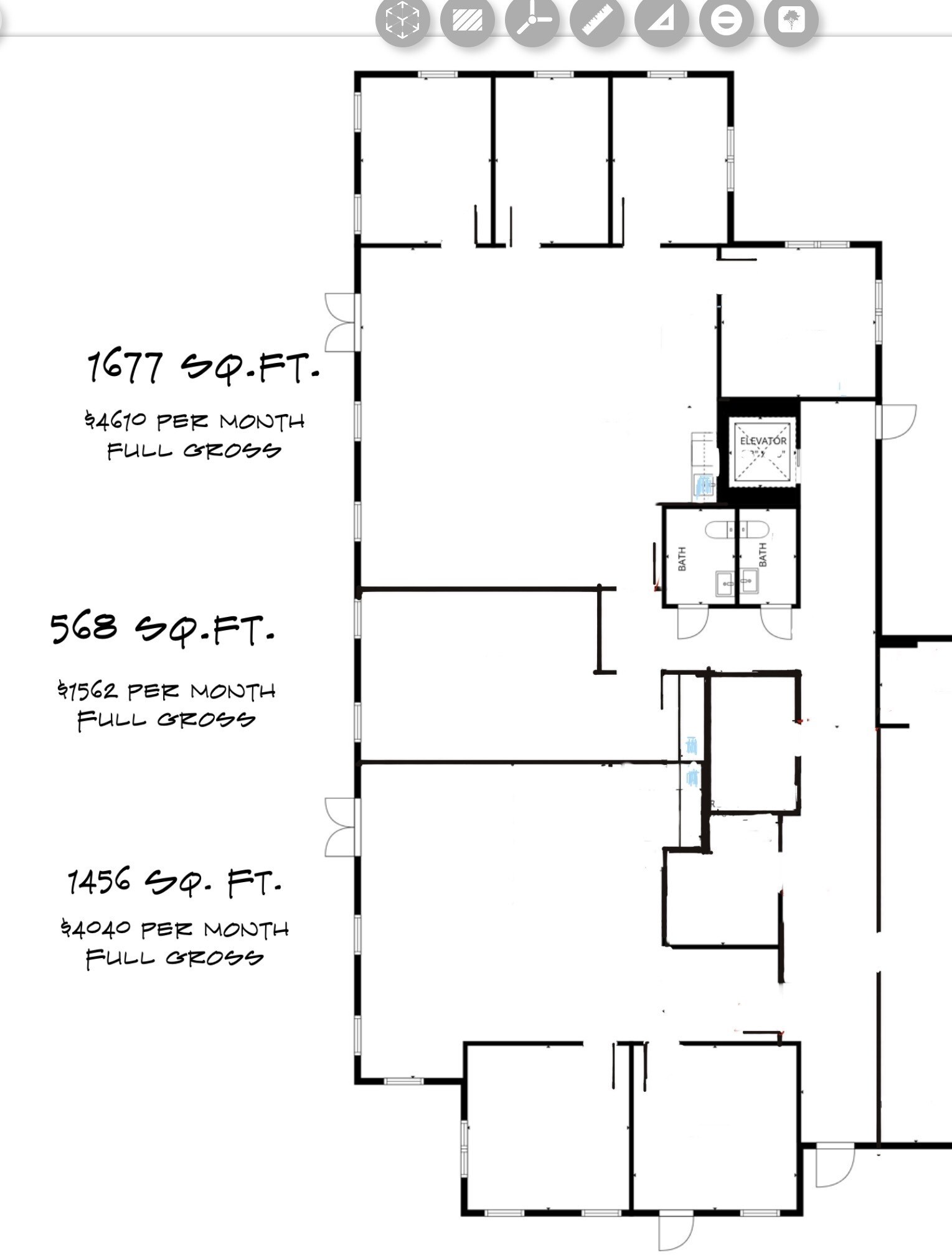 1245 S Military Trl, Deerfield Beach, FL à louer Plan d’étage– Image 1 sur 1