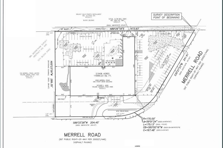 2925 Merrell Rd, Dallas, TX à vendre - Plan cadastral – Image 2 sur 12