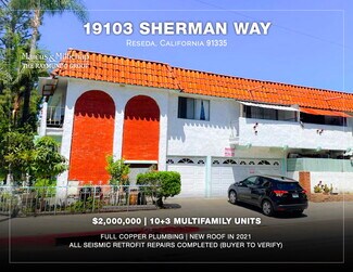 Plus de détails pour 19103 Sherman Way, Reseda, CA - Logement à vendre