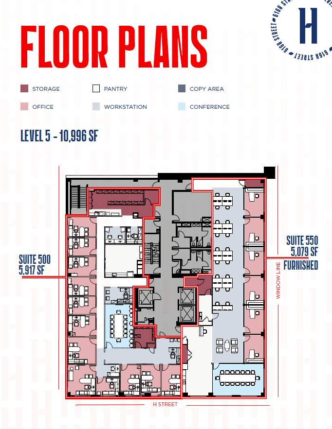 701 7th St NW, Washington, DC à louer Plan d’étage– Image 1 sur 2