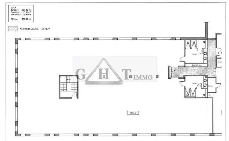 Bureau dans Serris à louer - Plan d’étage – Image 2 sur 2
