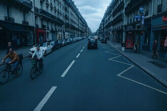 Rue De Rennes, Paris, PAR - VUE AÉRIENNE vue de carte