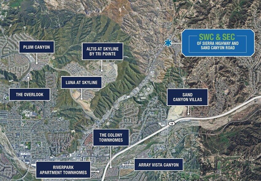 SWC & SEC of Sierra Hwy & Sand Canyon Rd, Santa Clarita, CA à vendre - Photo de l’immeuble – Image 3 sur 5