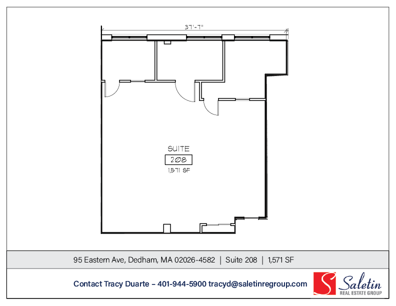 95-105 Eastern Ave, Dedham, MA à louer Plan d’étage– Image 1 sur 1