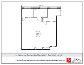 95-105 Eastern Ave, Dedham, MA à louer Plan d’étage– Image 1 sur 1