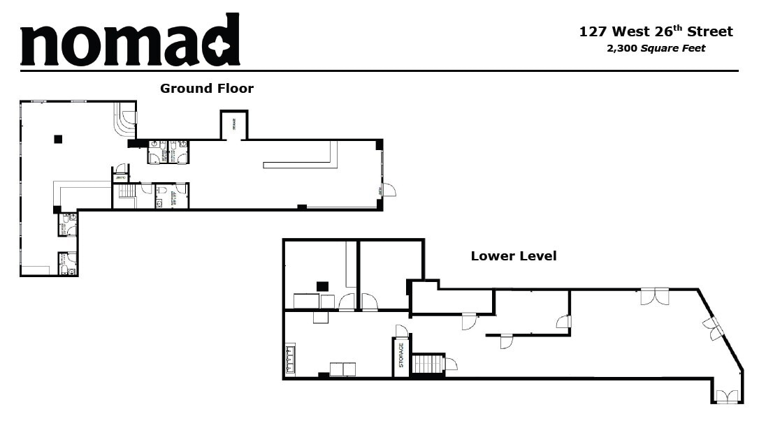 127 W 26th St, New York, NY à louer Plan d’étage– Image 1 sur 3