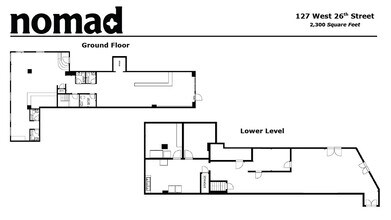 127 W 26th St, New York, NY à louer Plan d’étage– Image 1 sur 3