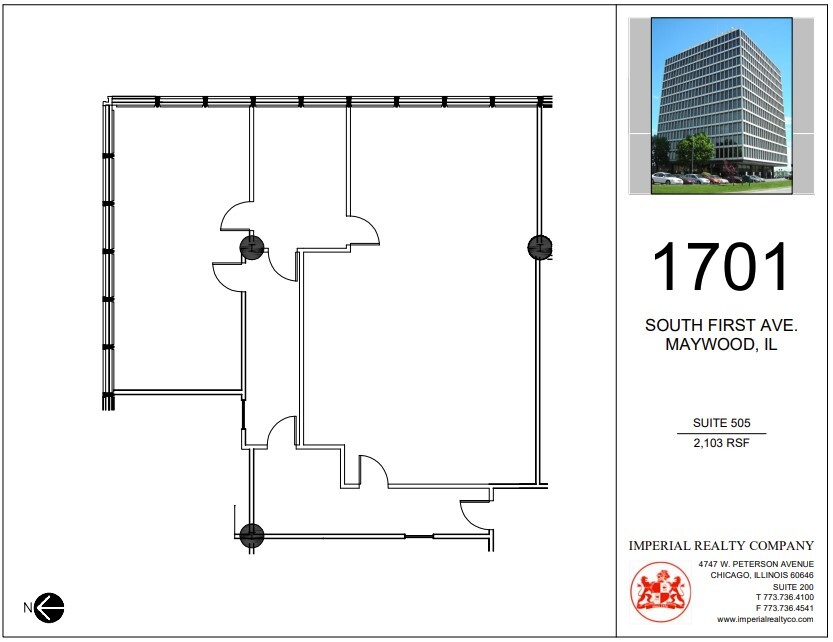 1701 S 1st Ave, Maywood, IL à louer Plan d’étage– Image 1 sur 5