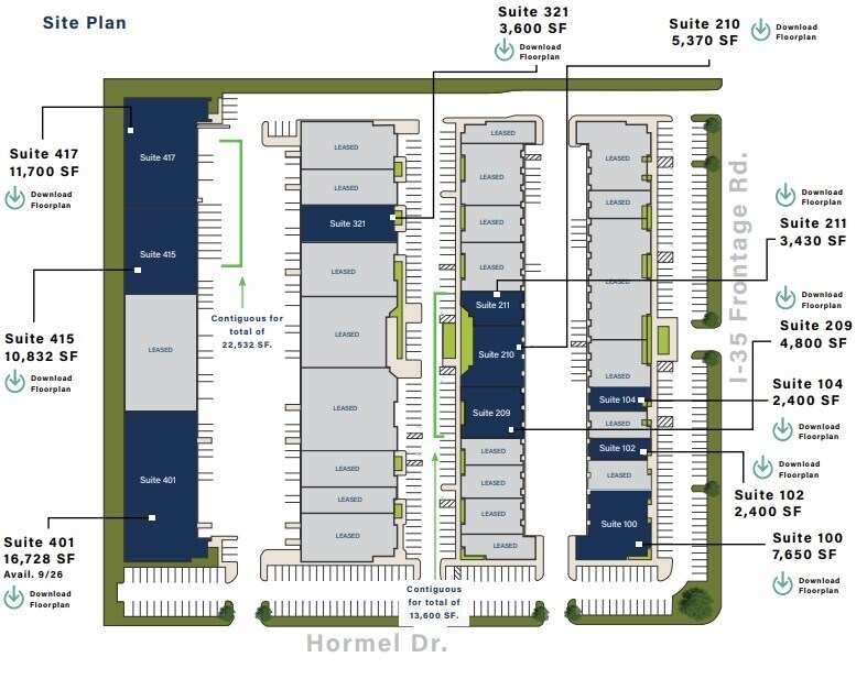 3453 IH-35 N, San Antonio, TX à louer Plan d’étage– Image 1 sur 1