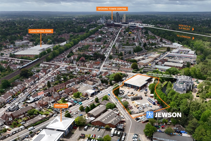 Monument Rd, Woking à vendre - Aérien – Image 3 sur 14