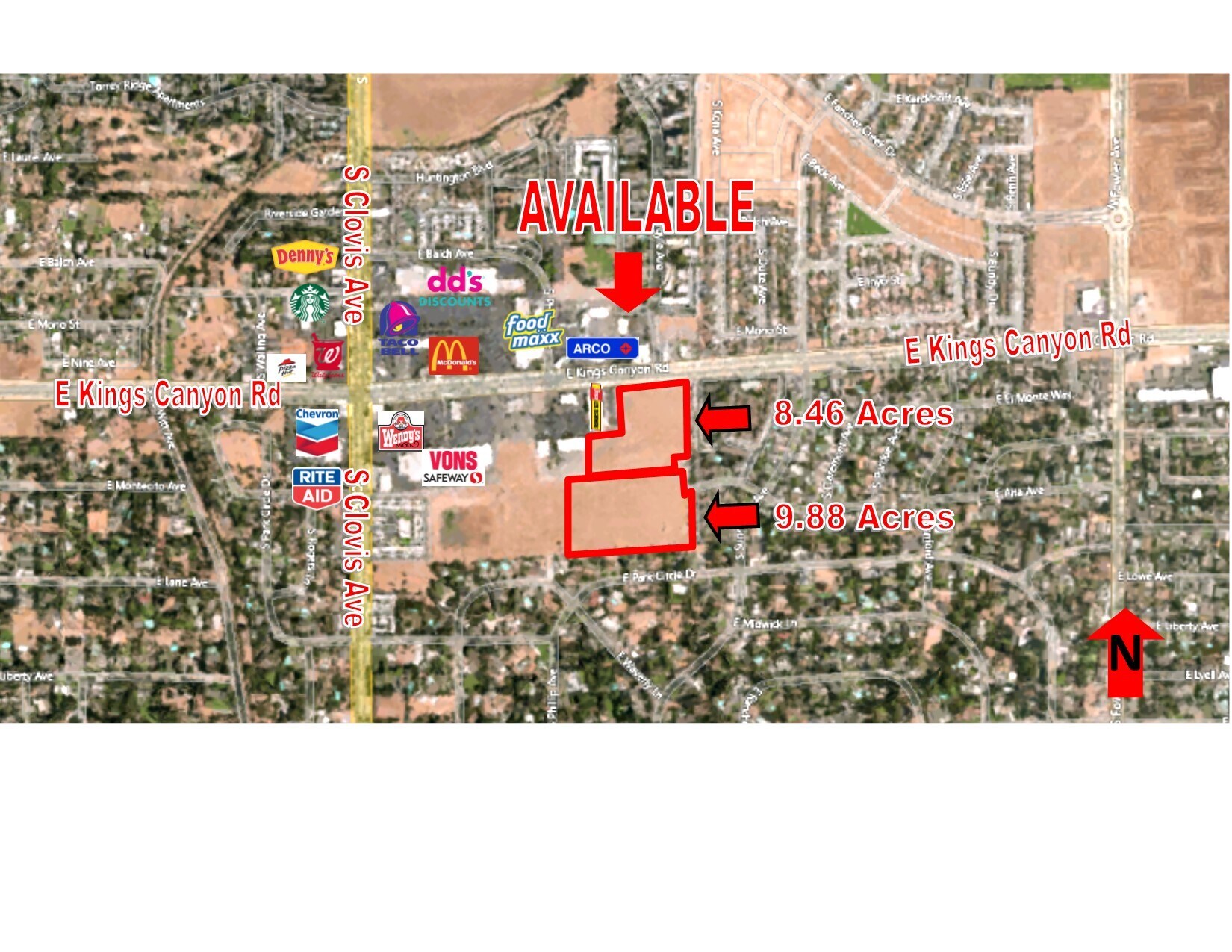 5738 E Kings Canyon Rd, Fresno, CA à vendre Photo de l’immeuble– Image 1 sur 5