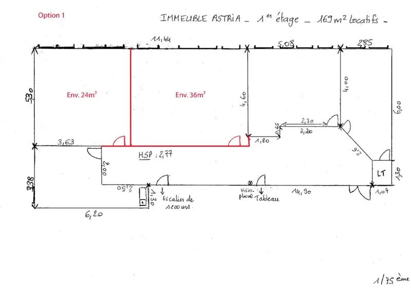Bureau dans Bayonne à louer - Plan d’étage – Image 3 sur 3