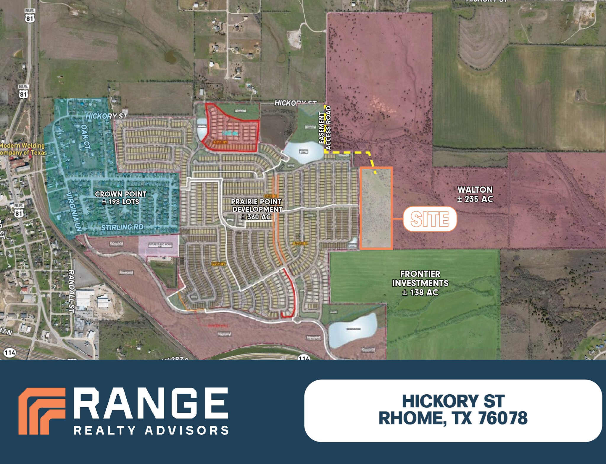 SEQ Hickory st, Rhome, TX à vendre Aérien– Image 1 sur 2