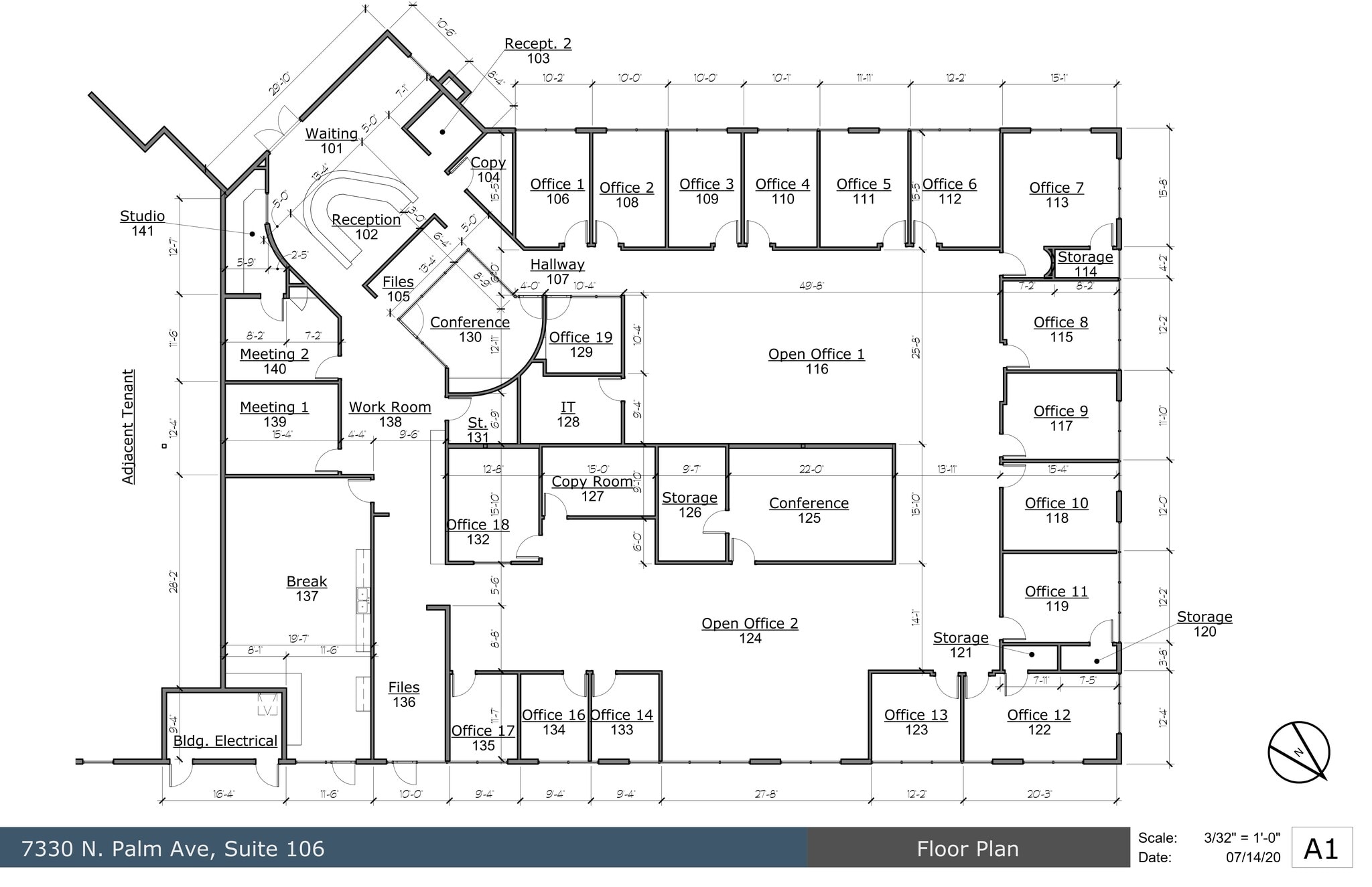 7330 N Palm Ave, Fresno, CA à louer Plan de site– Image 1 sur 15