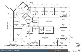 7330 N Palm Ave, Fresno, CA à louer Plan de site– Image 1 sur 15