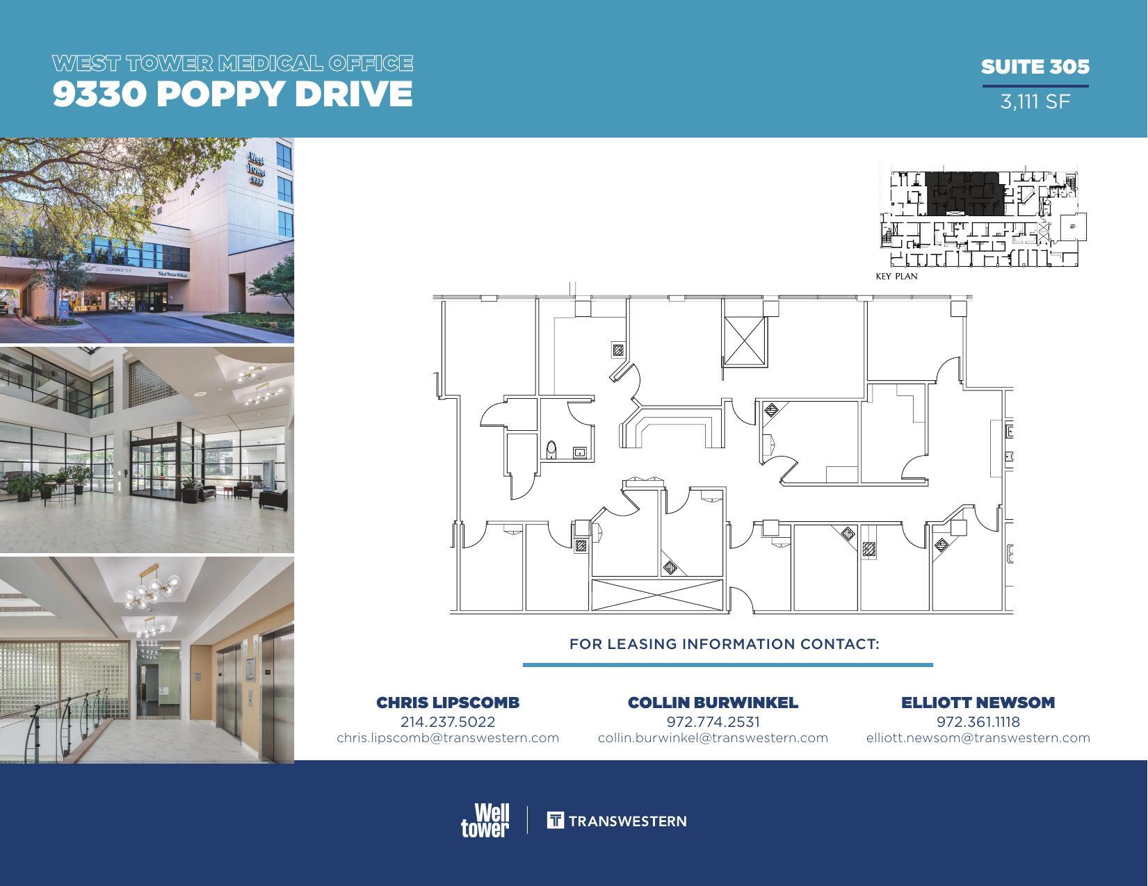 9330 Poppy Dr, Dallas, TX à louer Plan d’étage– Image 1 sur 1