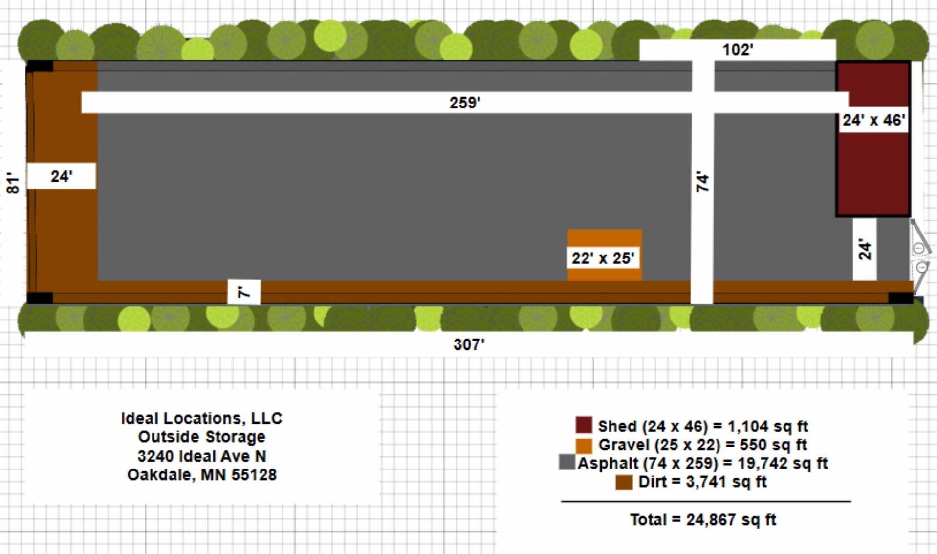 3240 Ideal Ave N, Saint Paul, MN à louer Plan de site– Image 1 sur 3