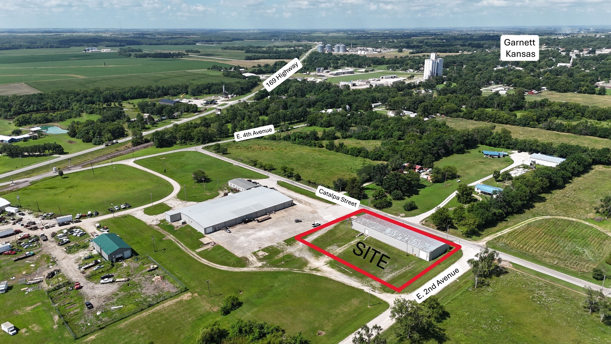 206 S Catalpa St, Garnett, KS à vendre Aérien– Image 1 sur 14