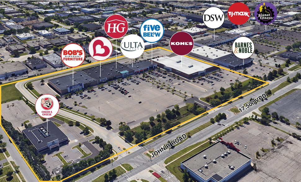 500-740 John R Rd, Troy, MI à louer - Photo de l’immeuble – Image 1 sur 7